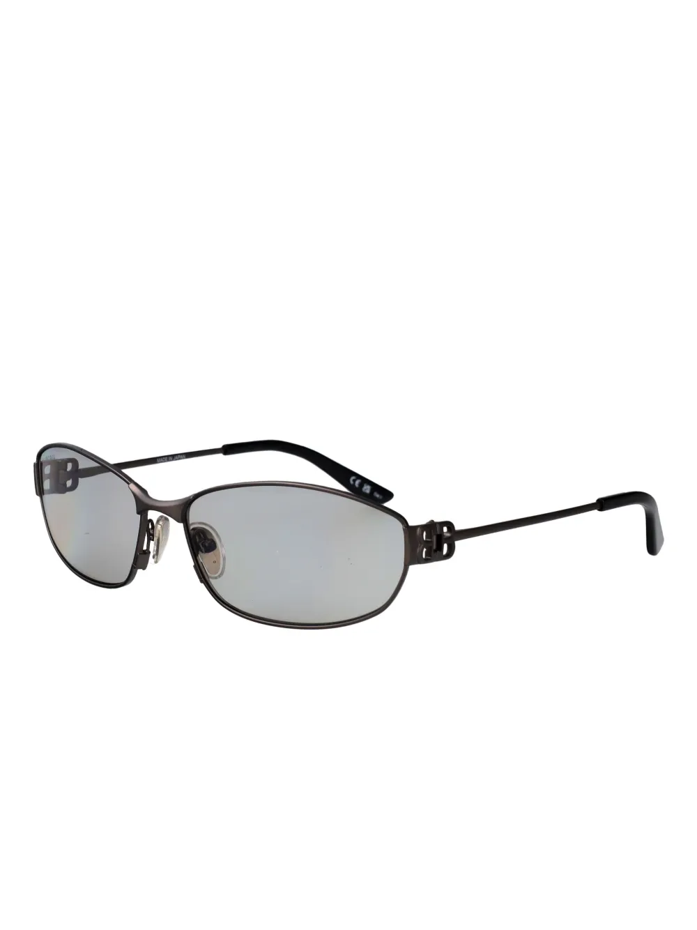 Balenciaga Eyewear Zonnebril met rechthoekig montuur Zwart