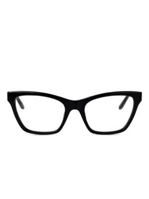 Prada Eyewear キャットアイ メガネフレーム | ブラック | FARFETCH JP