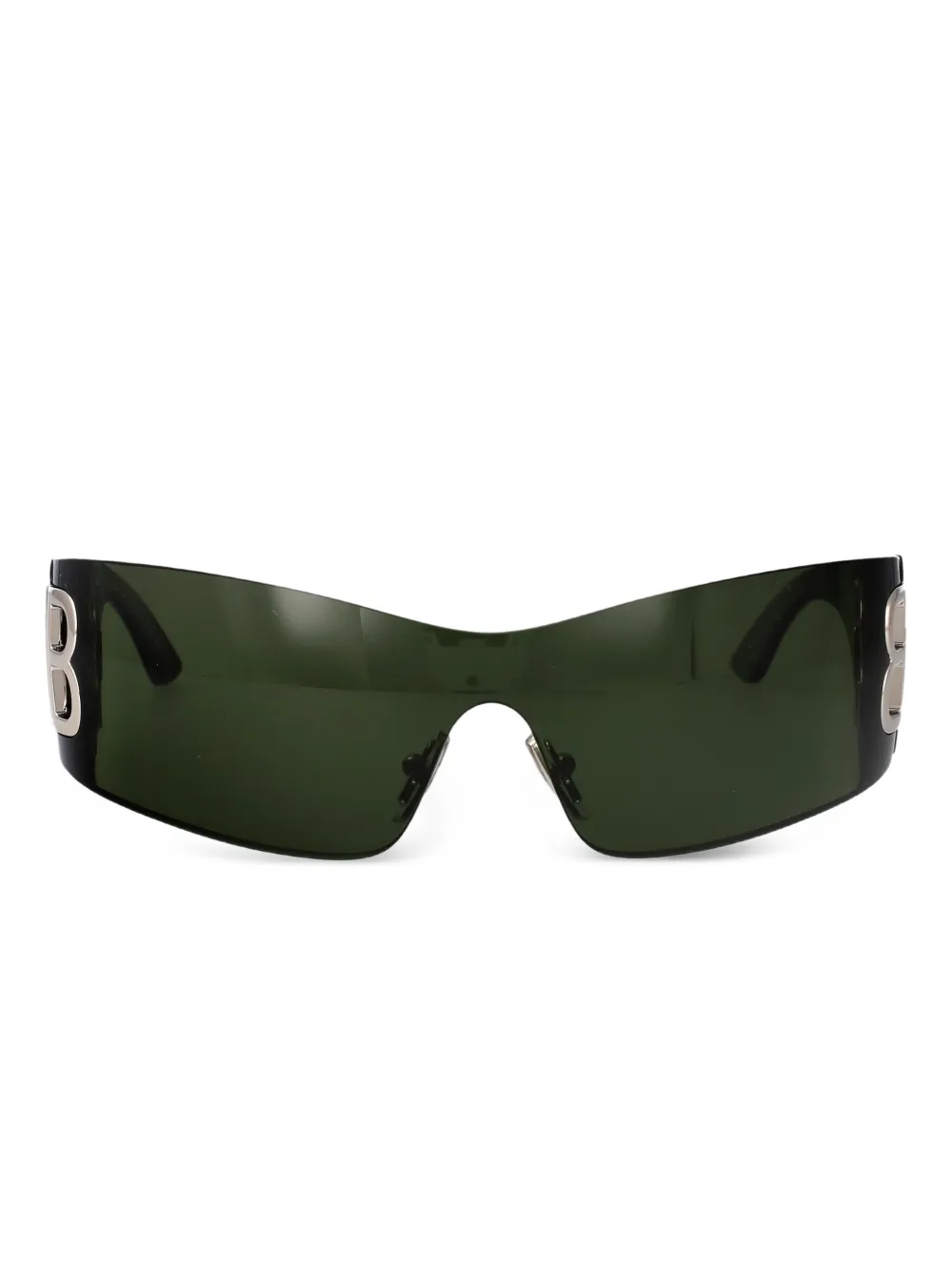 Balenciaga Eyewear logo sunglasses - Verde