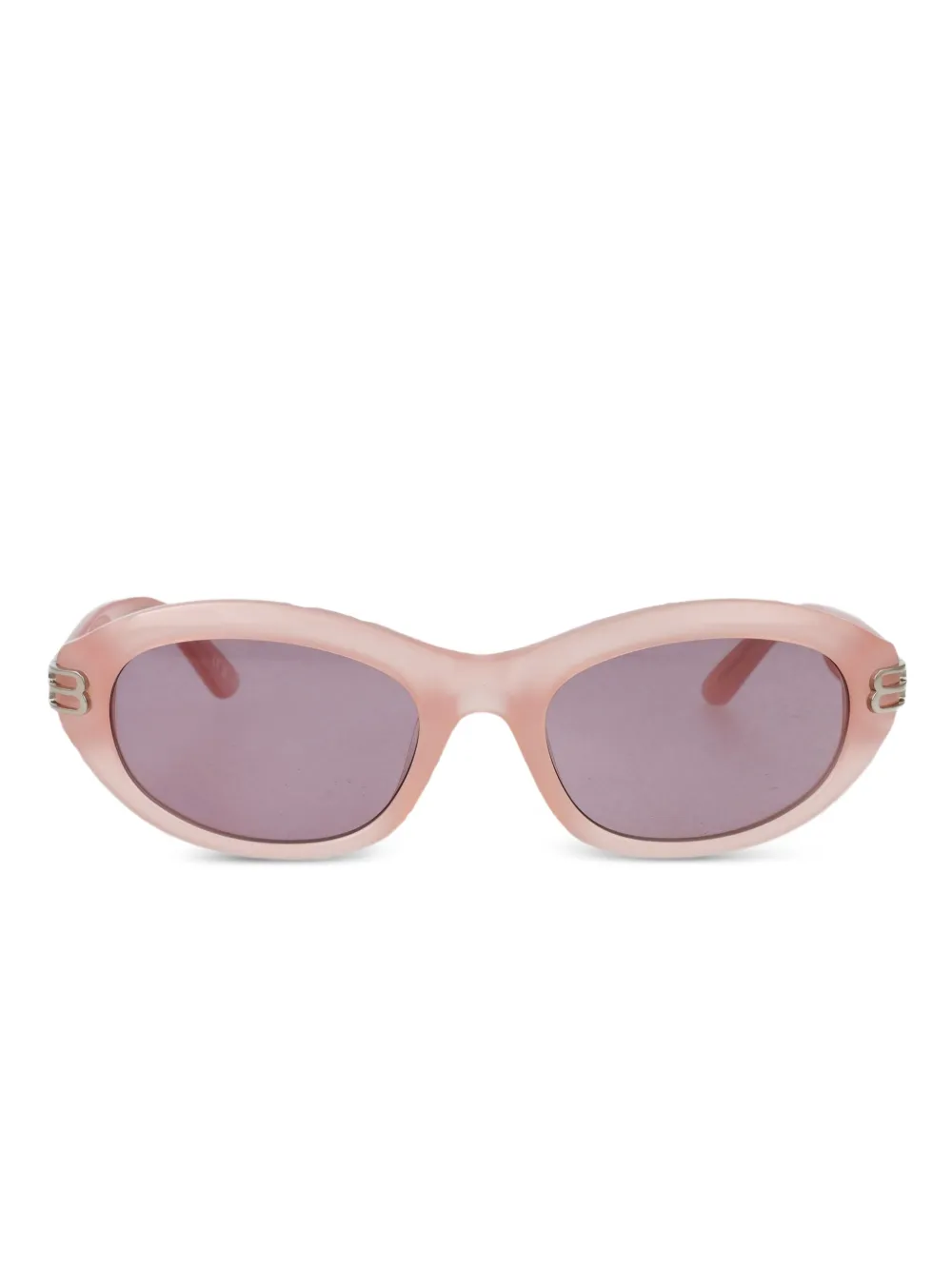 Balenciaga Eyewear logo-detail sunglasses - Rosa
