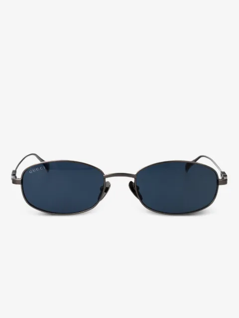 Gucci Eyewear солнцезащитные очки в овальной оправе