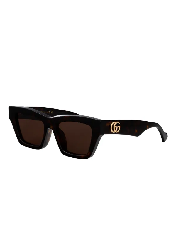 Gucci Eyewear tortoiseshell-pattern Sunglasses | Brown  display picture 3