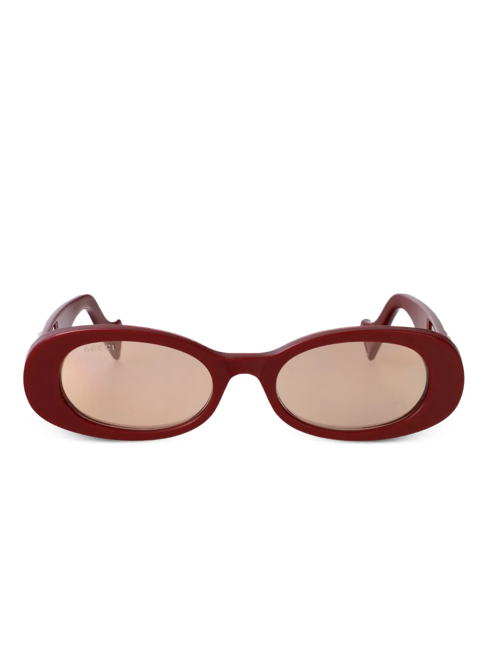Gucci Eyewear oval-frame sunglasses - Rosso