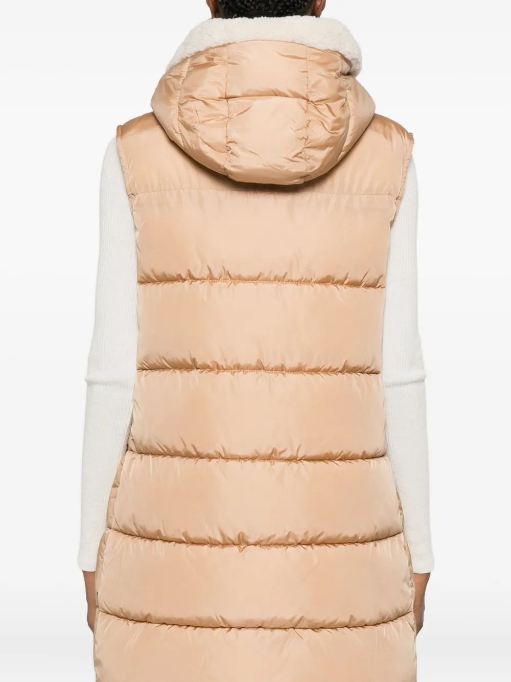 Save The Duck Dolce Hooded Gilet In Pink