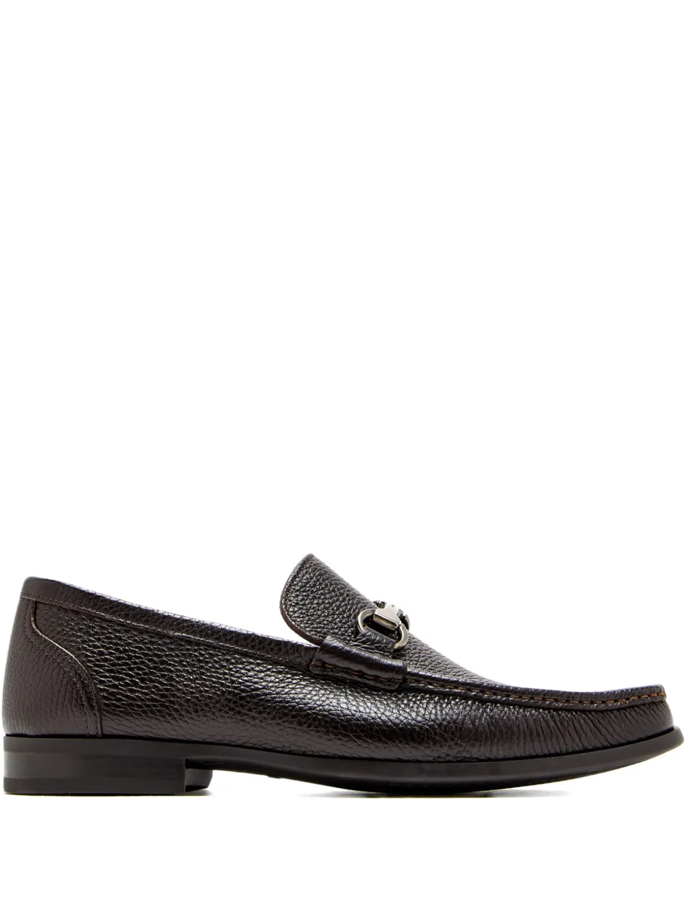 Magnanni textured hardware loafers - Brown