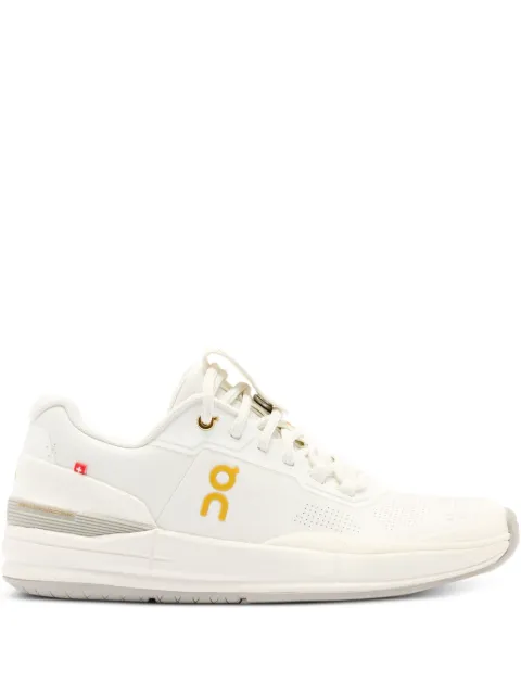 On Running Perforated Leather Trainers