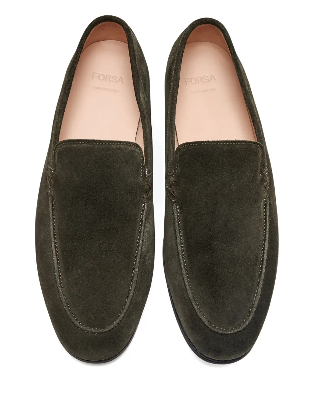 Forsa Suède loafers - Groen