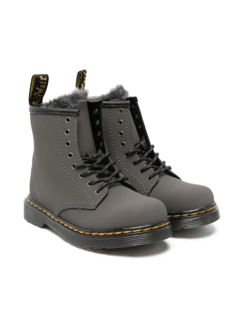 Dr. Martens Kids leather lace-up boots
