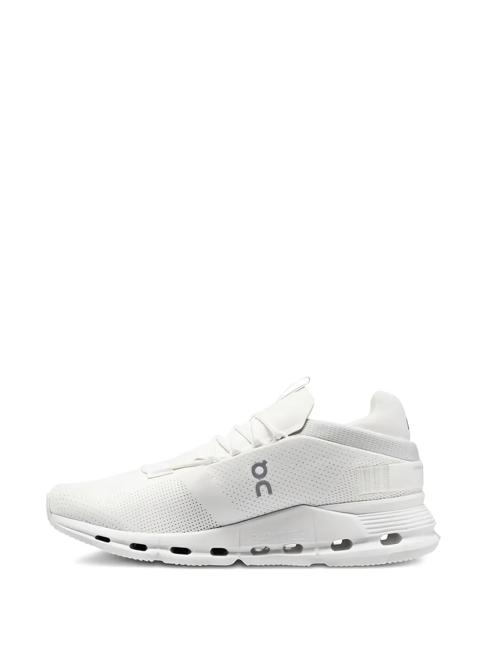 On Running Cloudnova Lace-up Sneakers In White