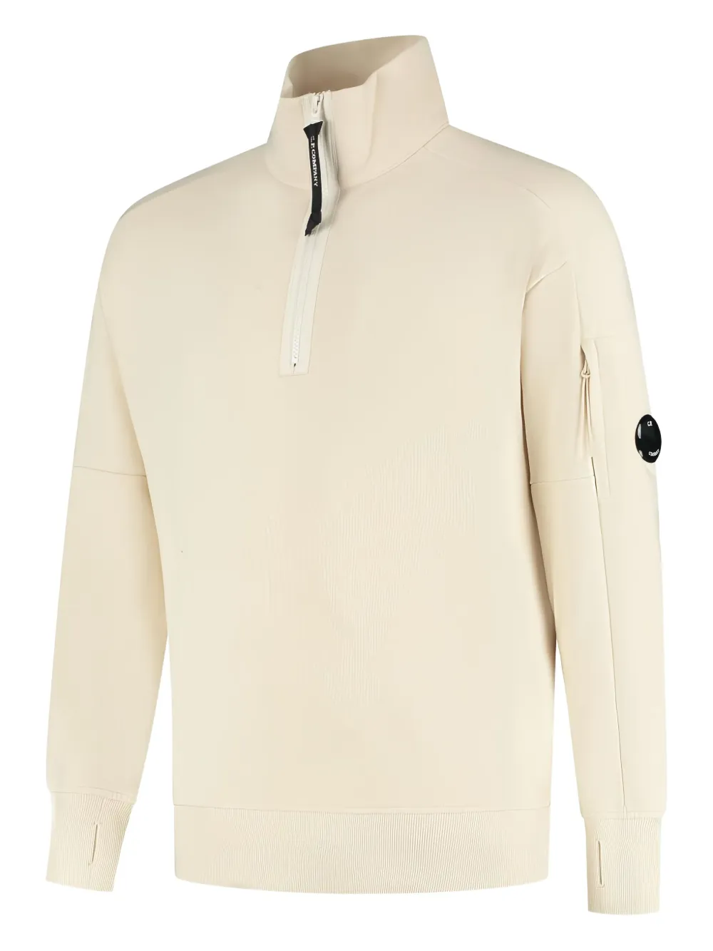 C.P. Company zip-up high-neck sweatshirt - Beige