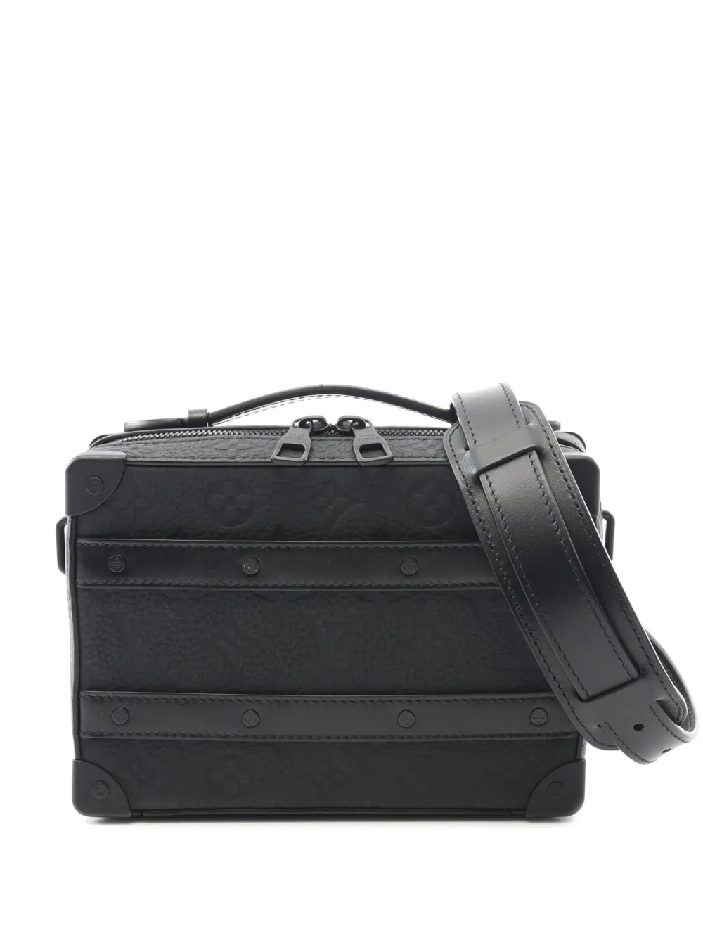 Louis Vuitton Pre-Owned 2021-2025 Monogram Taurillon Handle Soft Trunk crossbody bag | Black | Image 1