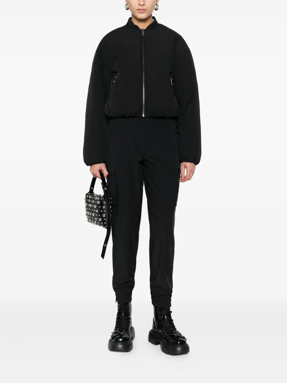 DKNY tapered cargo trousers - Zwart