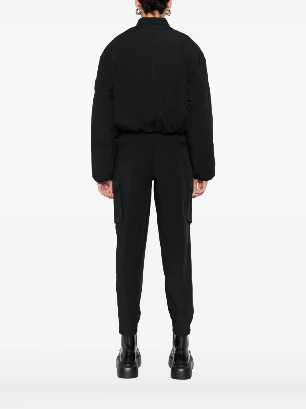Dkny Zip-up Bomber Jacket In Black