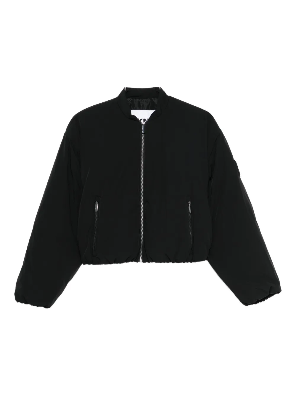 Dkny Zip-up Bomber Jacket In Black