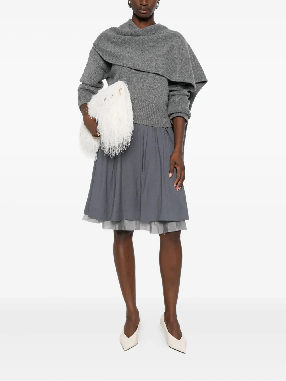 The Garment tiered pleated skirt - Grijs