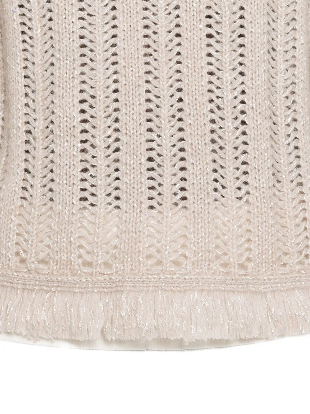 Kangra Cashmere Open-knit Sweater In Neutral
