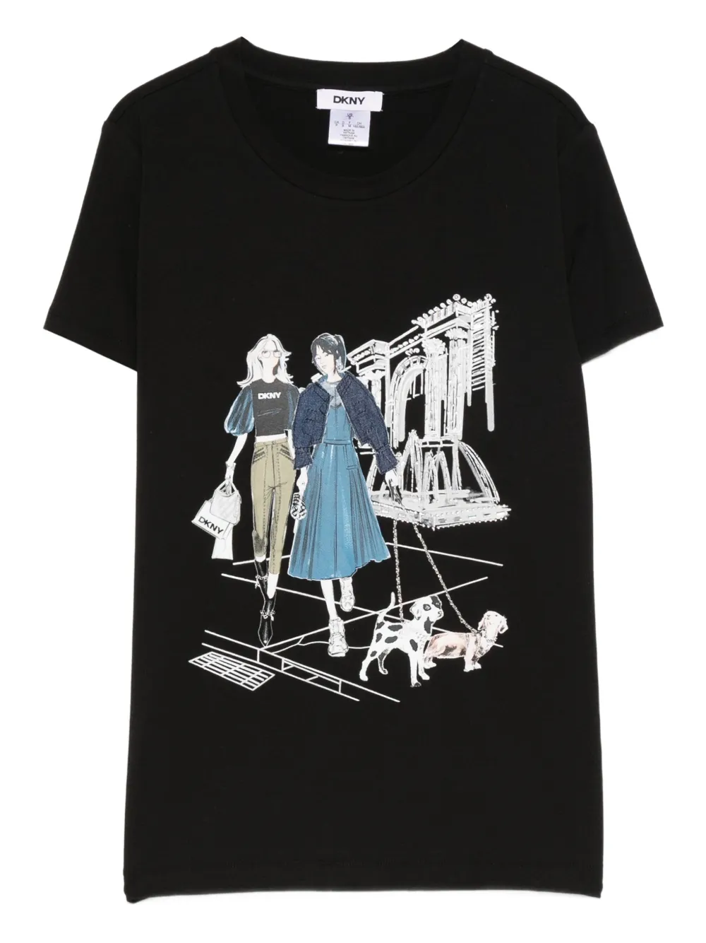 DKNY playera con estampado gráfico | negro | Image 1