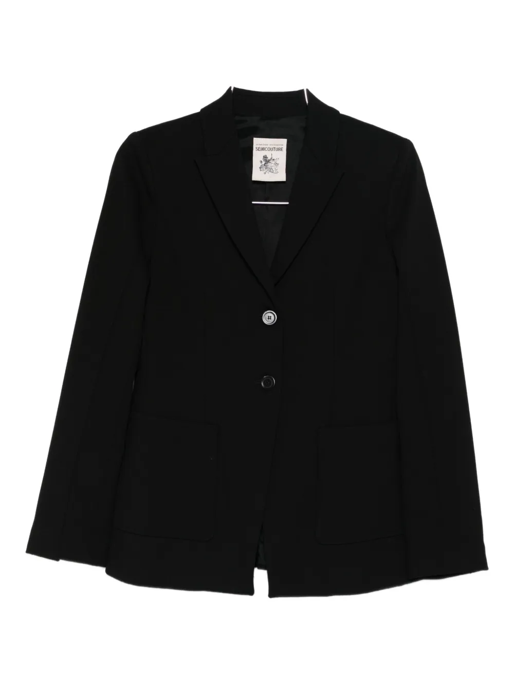 Semicouture Single-breasted Blazer In Black