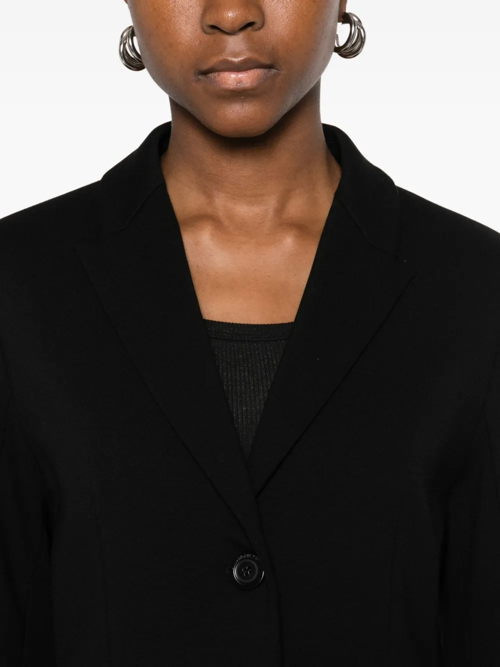 Semicouture Single-breasted Blazer In Black