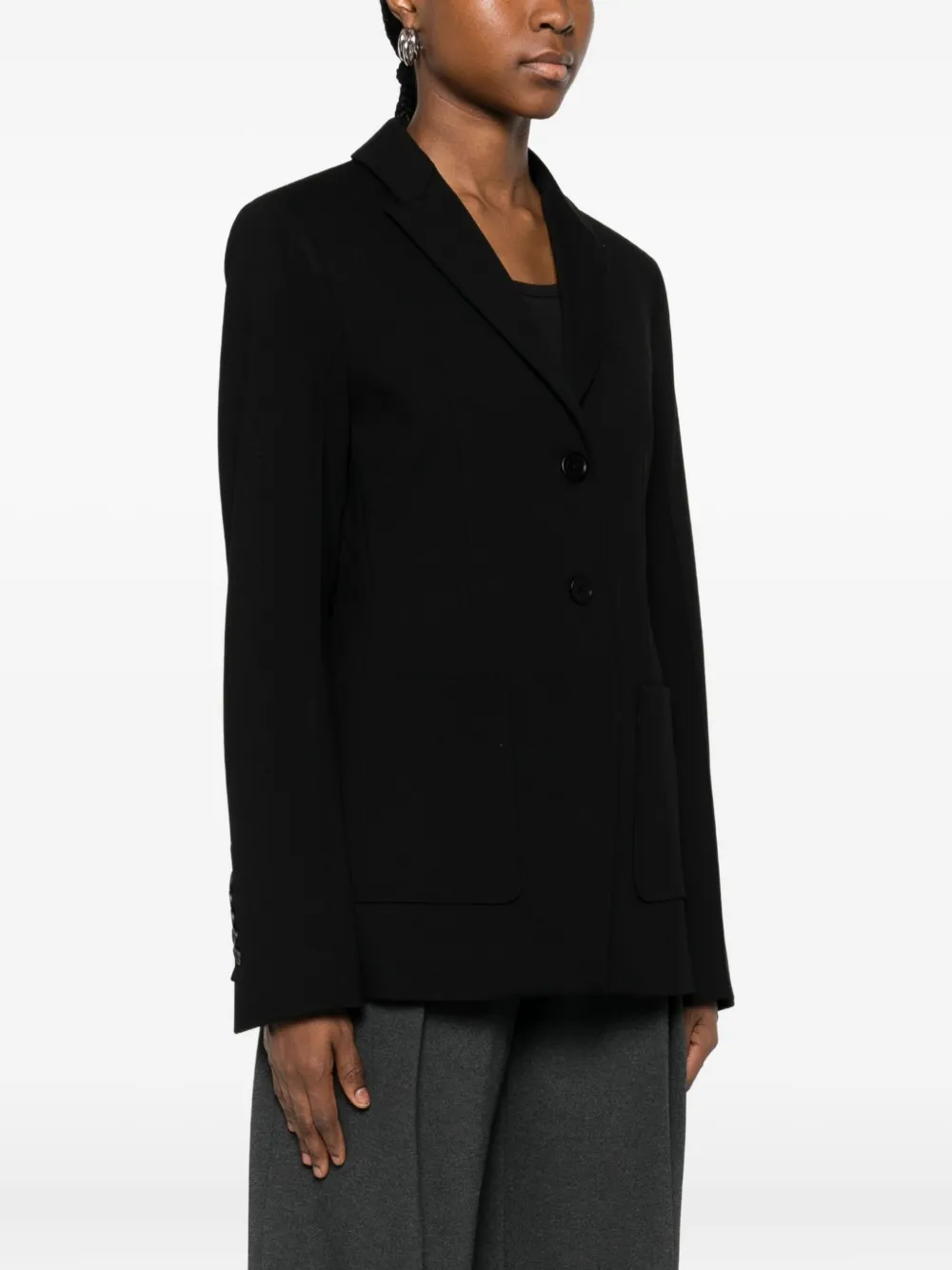 Semicouture Single-breasted Blazer In Black