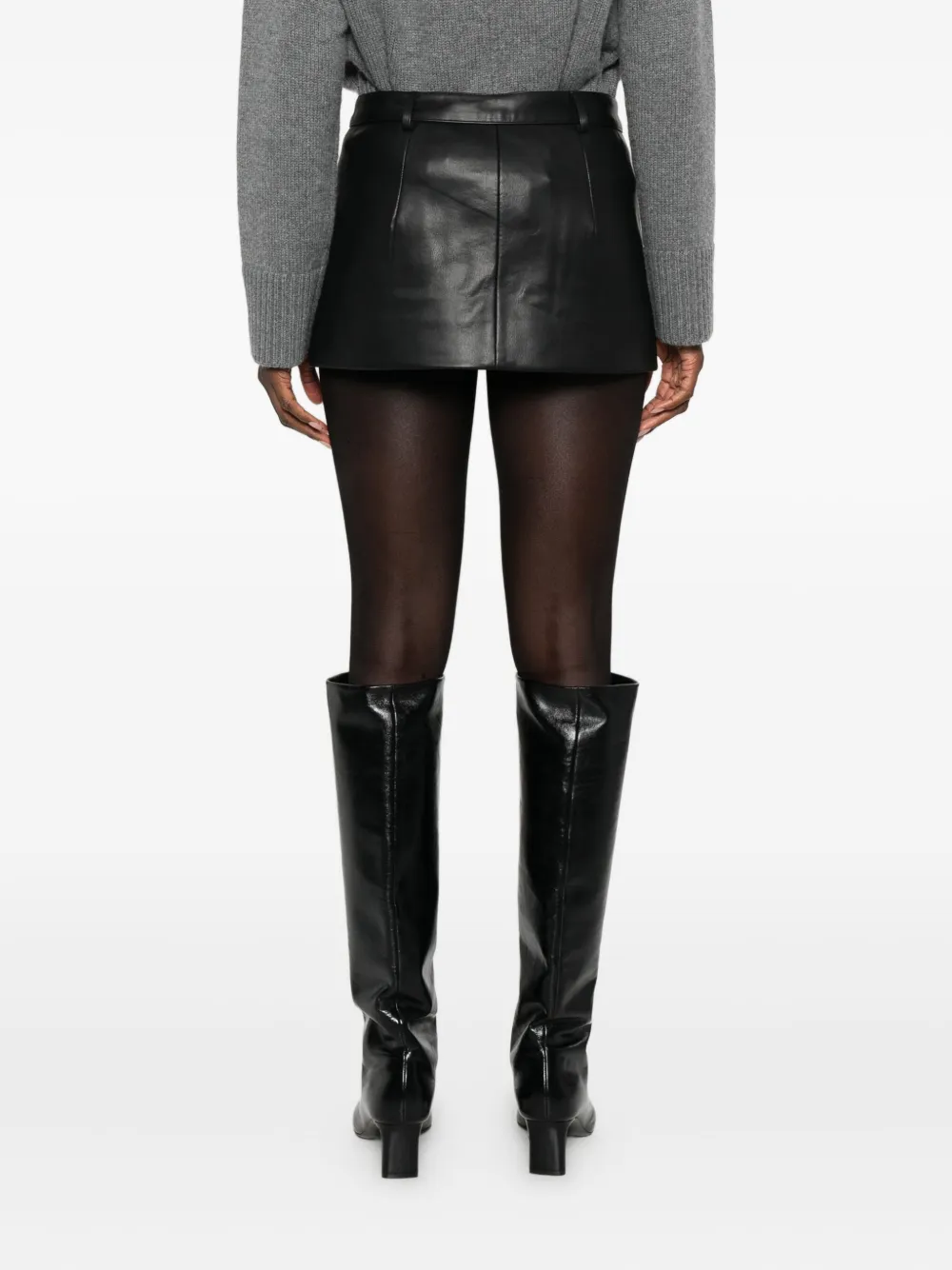 The Garment Buttoned Mini Skirt In Black