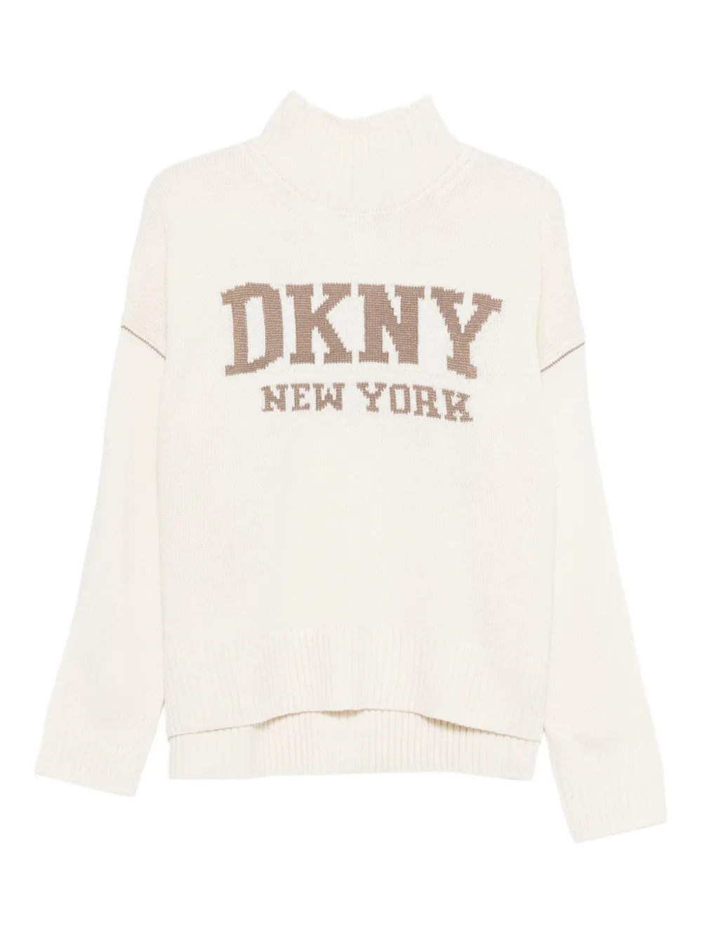 DKNY suéter con logo en intarsia | neutro | Image 1