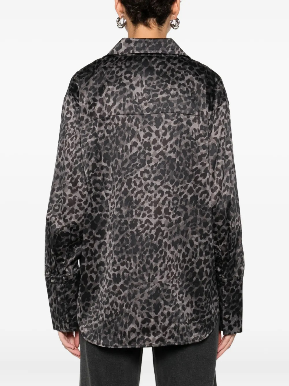 DKNY Blouse met dierenprint Grijs