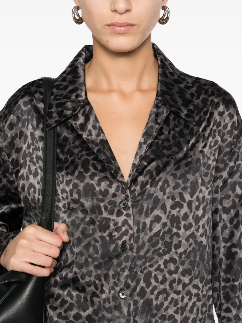 DKNY Blouse met dierenprint Grijs