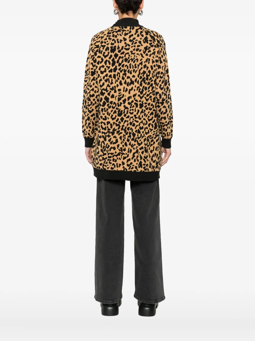 Dkny Animal-print Cardigan In Animal Print
