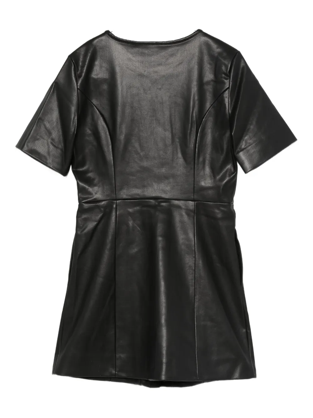 The Garment Short-sleeved Panelled Dress In Black