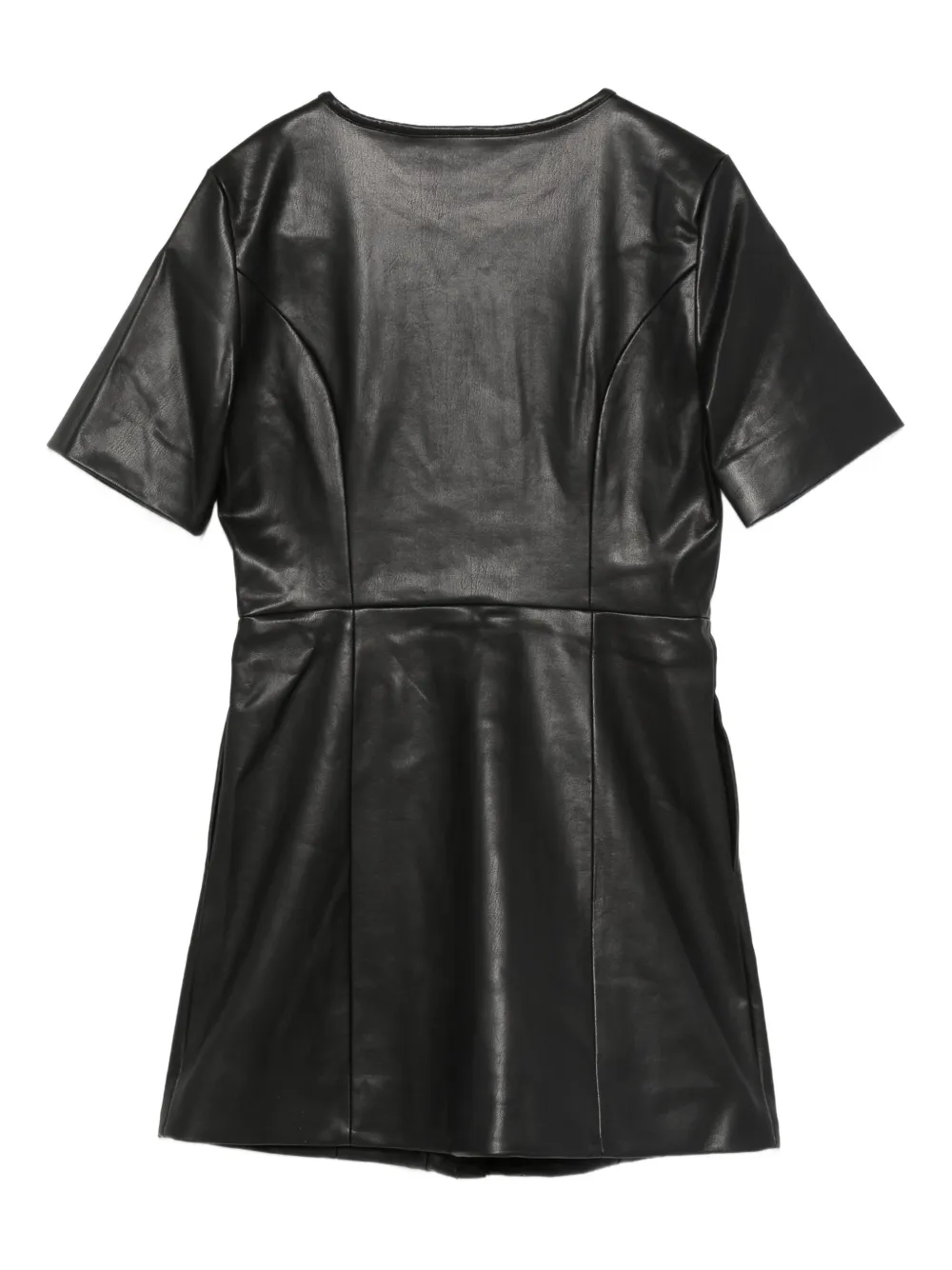 The Garment Jurk met korte mouwen en vlakken - Zwart