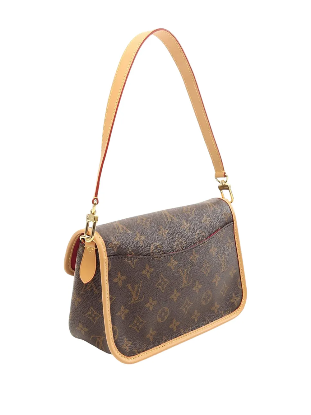 Pre-owned Louis Vuitton 2021-2025 Monogram Diane Satchel In Brown