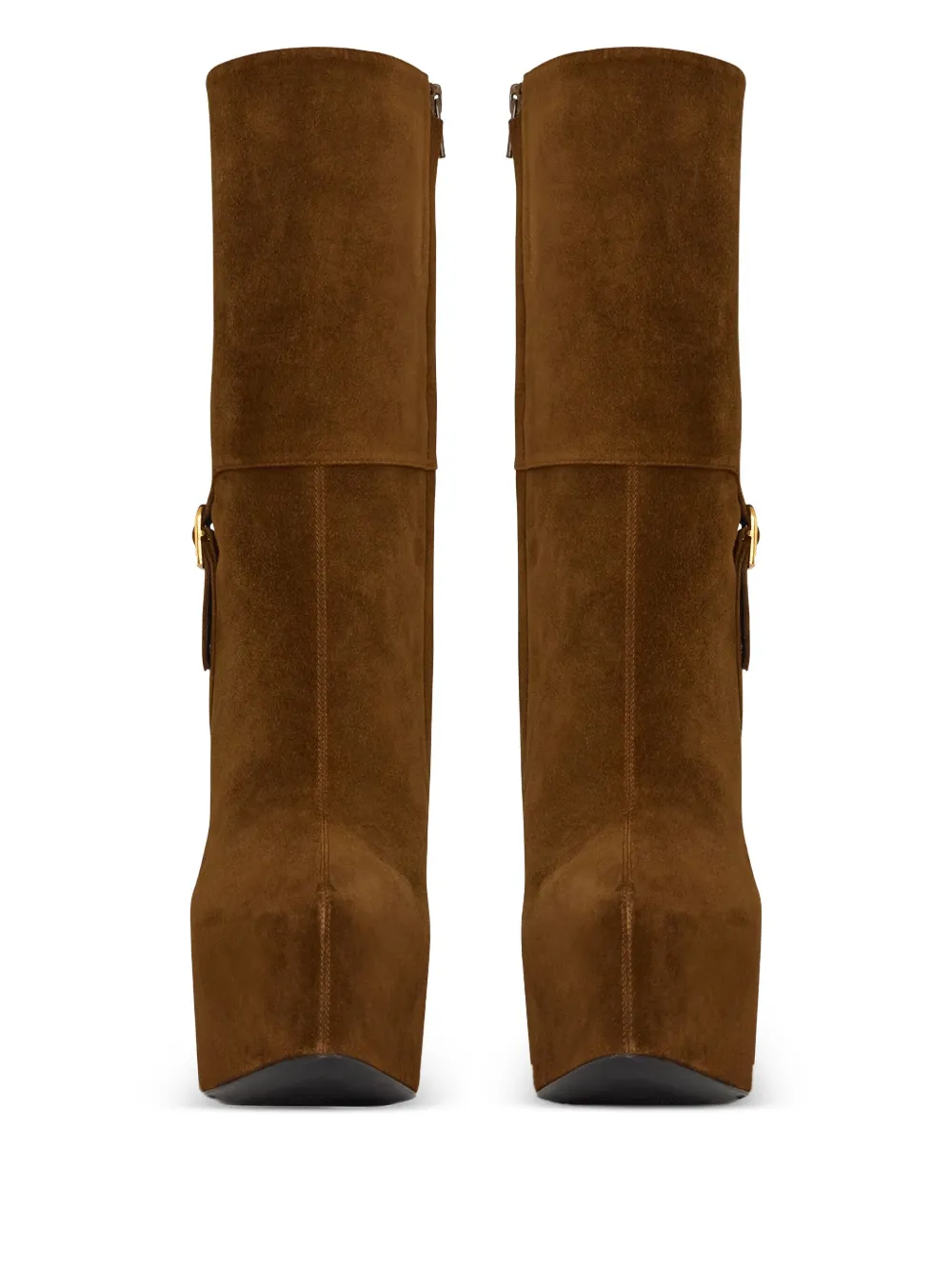 Saint Laurent platform block-heel lambskin boots | Ankle Boots | Image 2