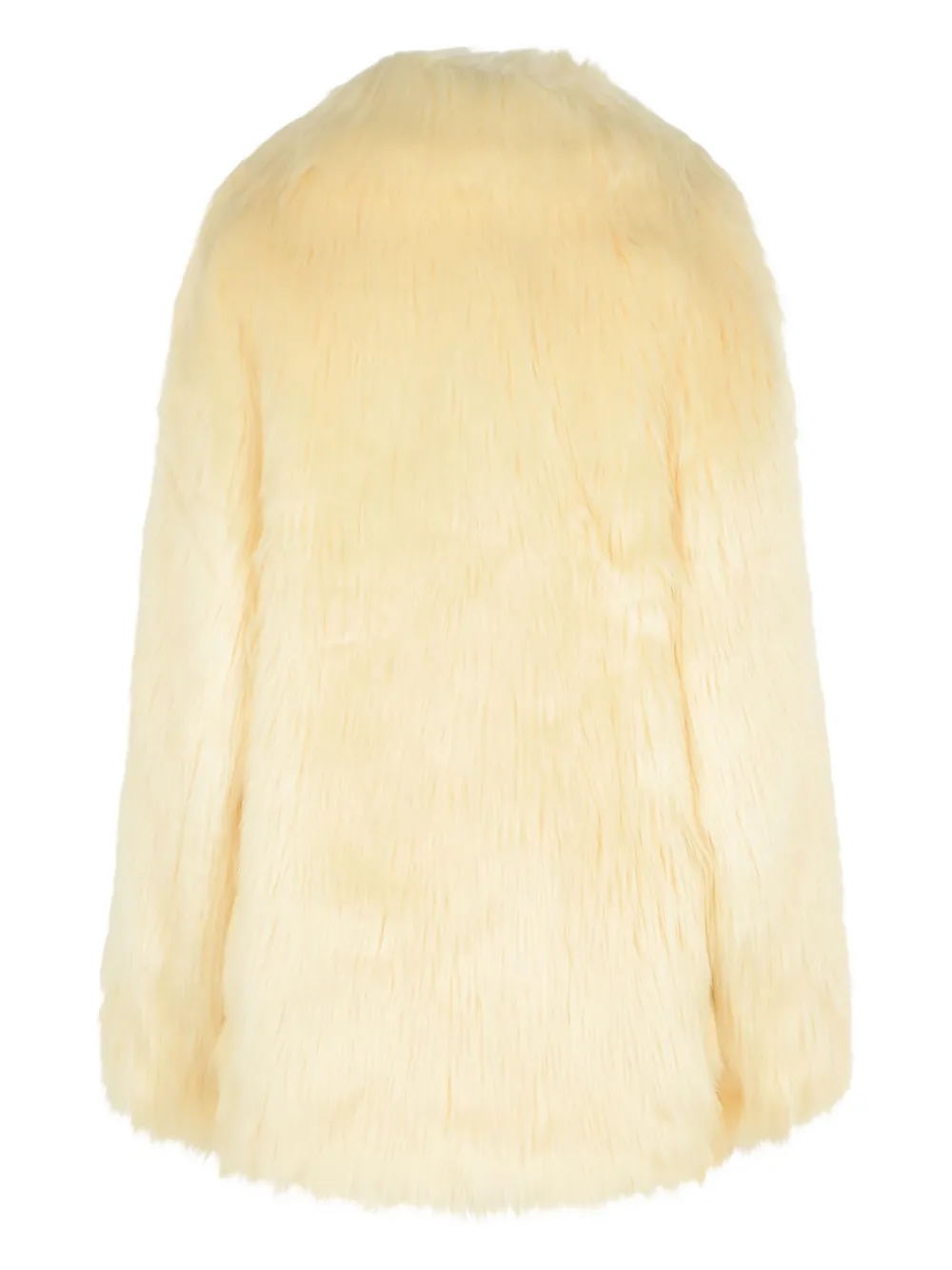 Stand Studio Kataline Faux Fur Coat In Yellow