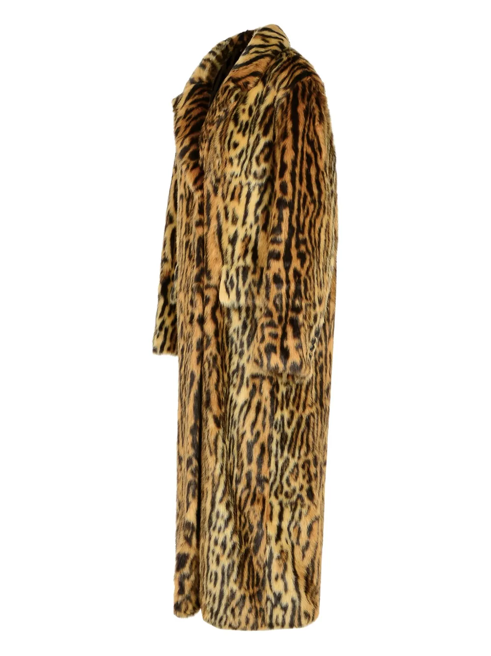 Stand Studio Marceline Leopard Print Faux Fur Coat In Animal Print