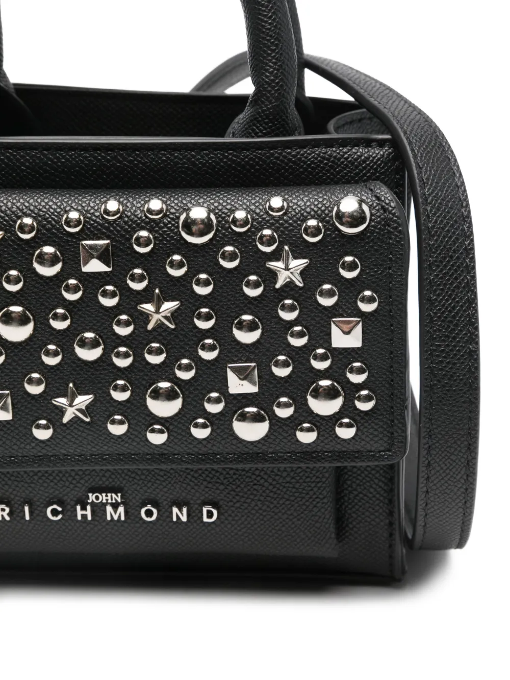 John Richmond Junior Schoudertas met studs Zwart
