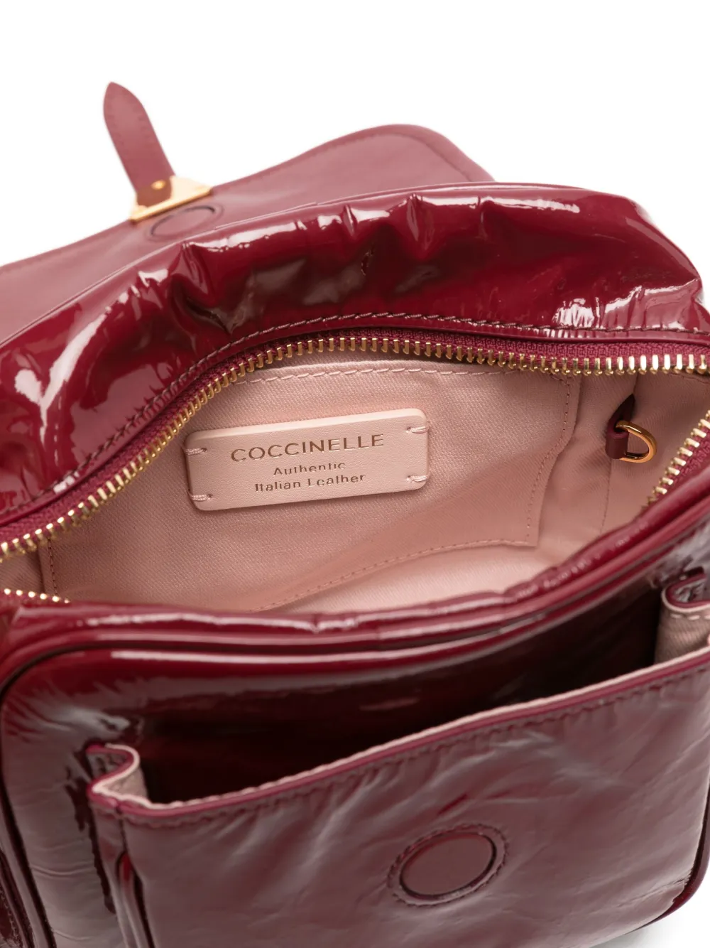 Coccinelle Mini Campus Satchel Bag In Red