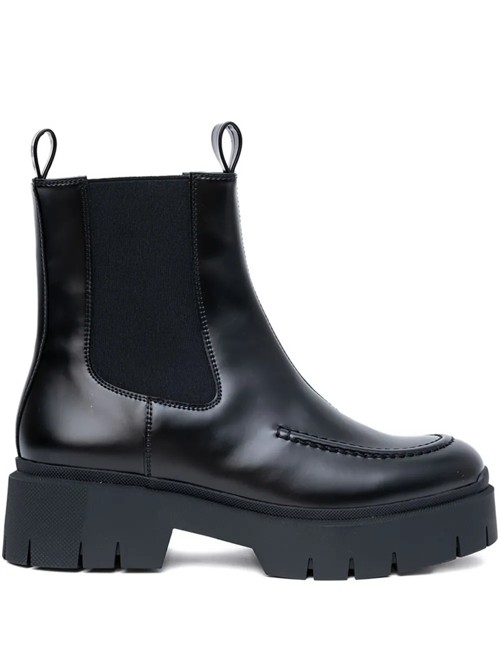Hugo Boss Platform Chelsea Boots In Black