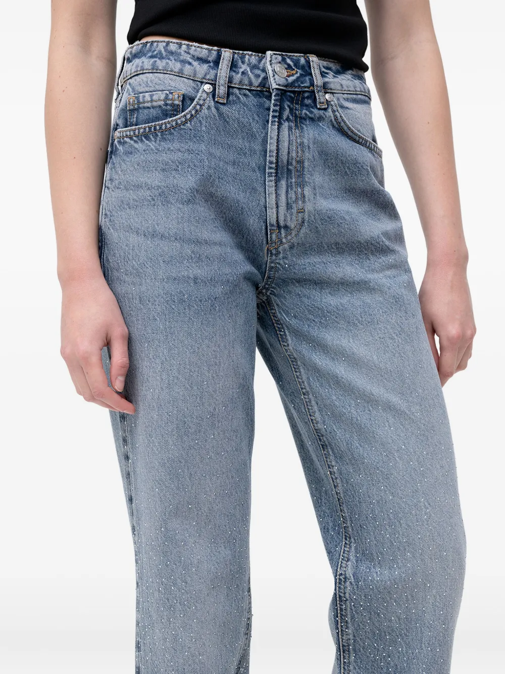 HUGO Verfraaide jeans Blauw