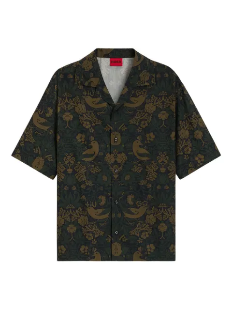 HUGO floral short-sleeve shirt
