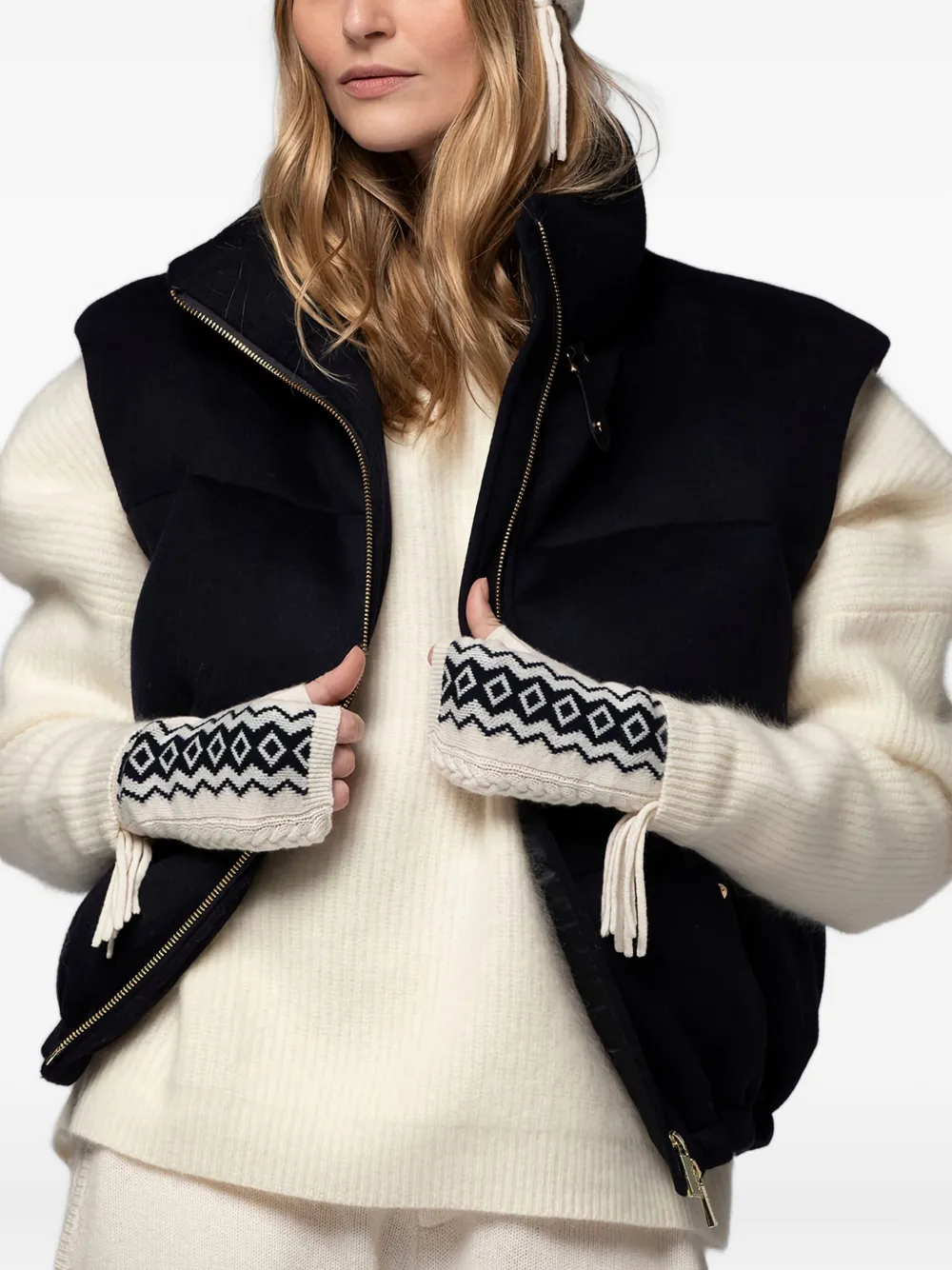 Max Et Moi Dounia Gilet In Black