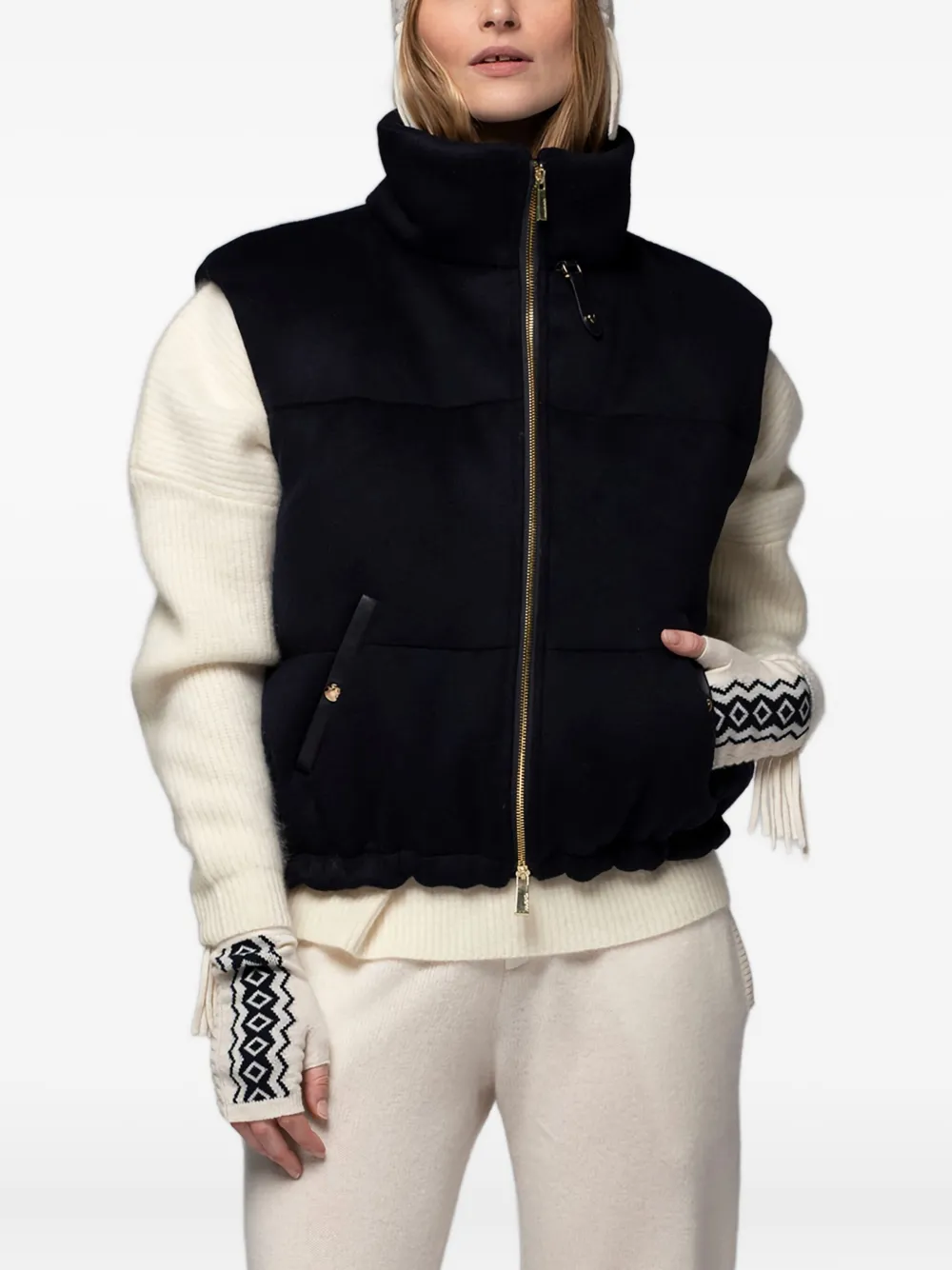 Max Et Moi Dounia Gilet In Black