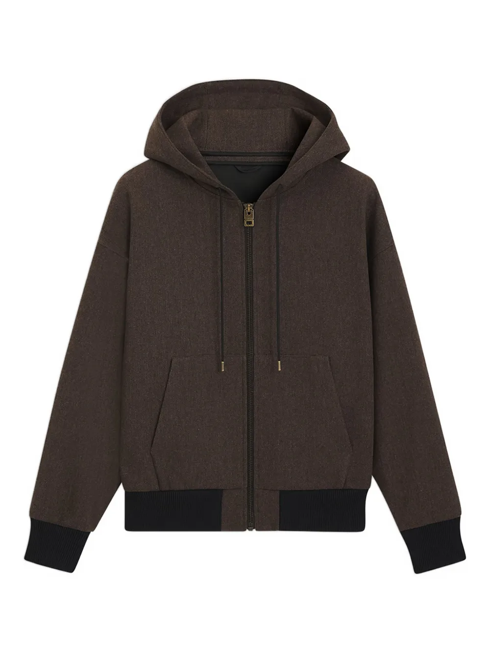 HUGO zip-up hooded jacket | Brown | Image 1