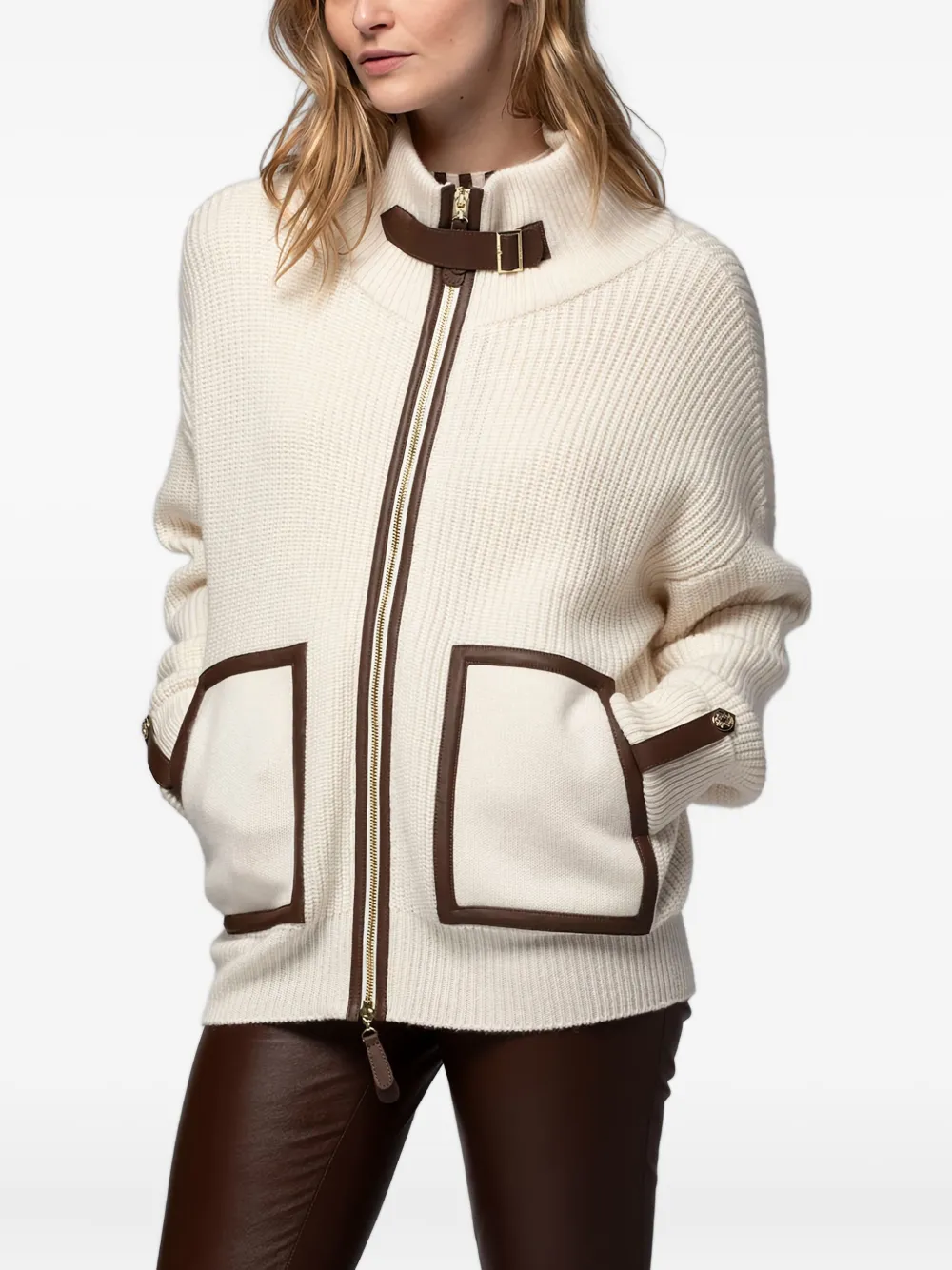 Max Et Moi Gelaia Cardigan In Gray