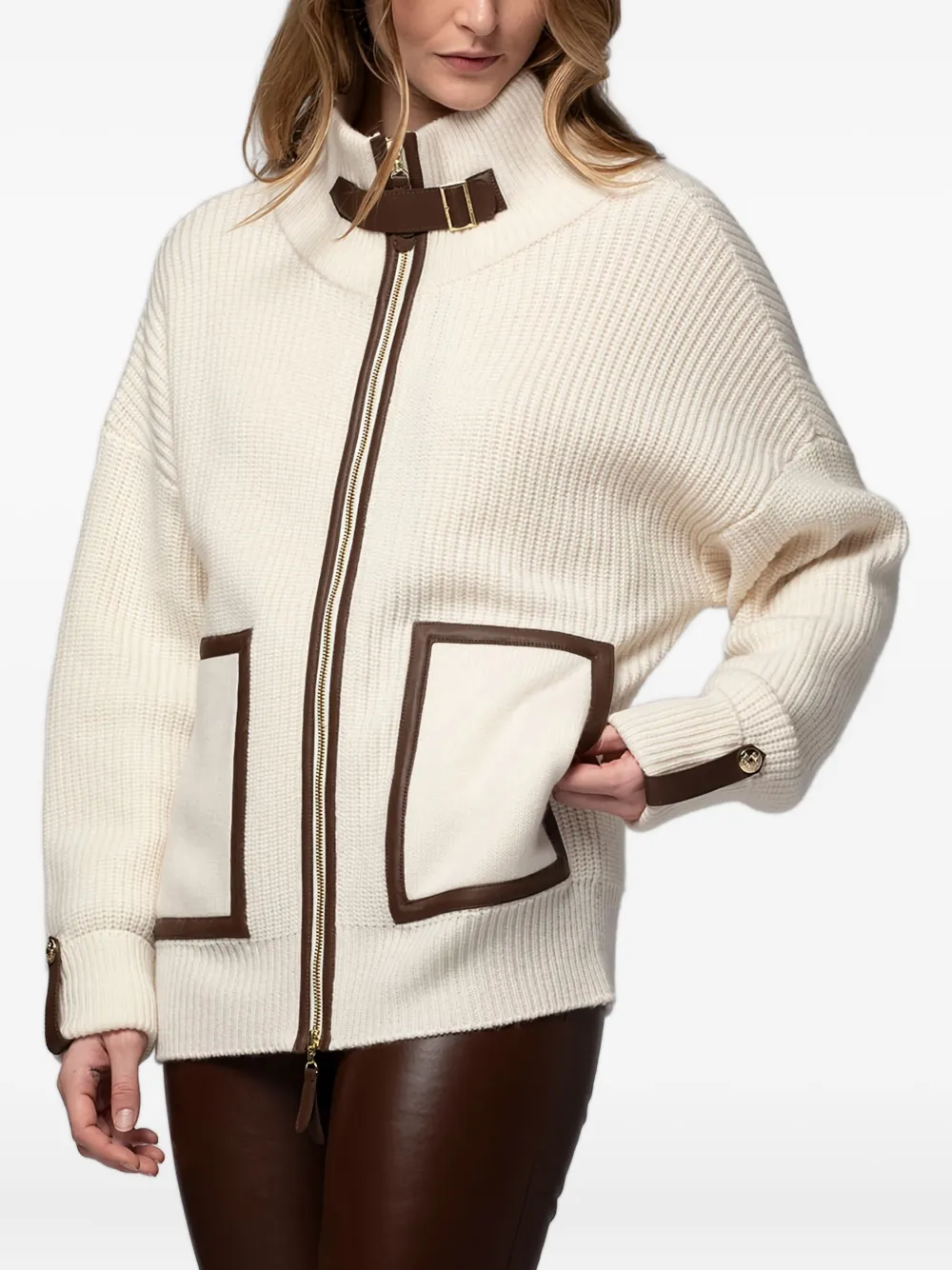 Max Et Moi Gelaia Cardigan In Gray
