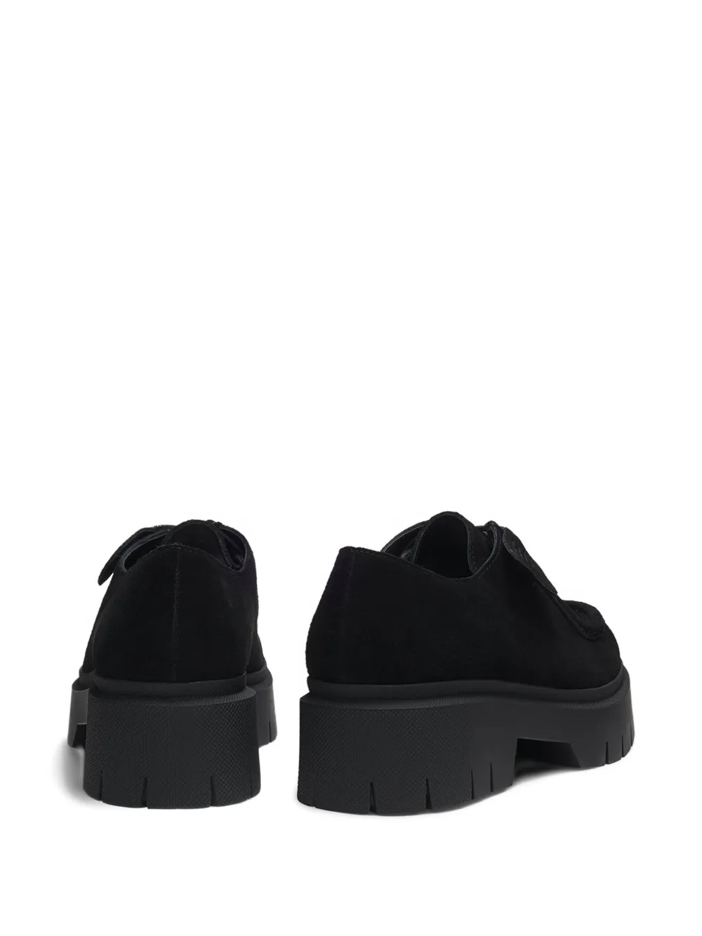 HUGO Derby schoenen met plateauzool Zwart