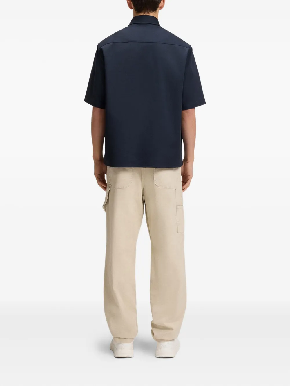 HUGO Overhemd met borstzak Blauw