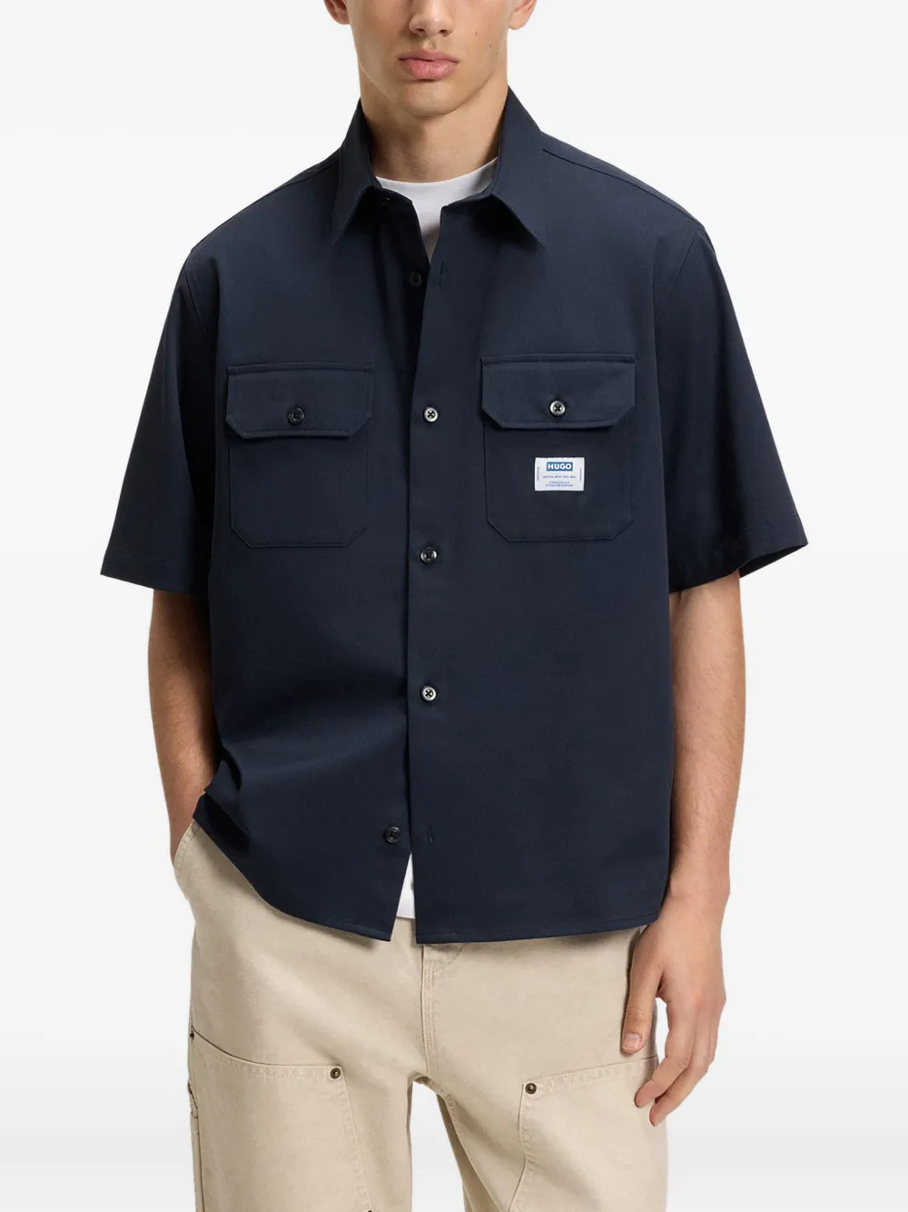HUGO camisa con bolsillo en el pecho | Image 2