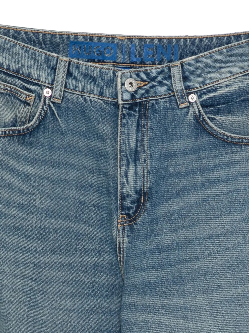 HUGO Jeans met logopatch Blauw