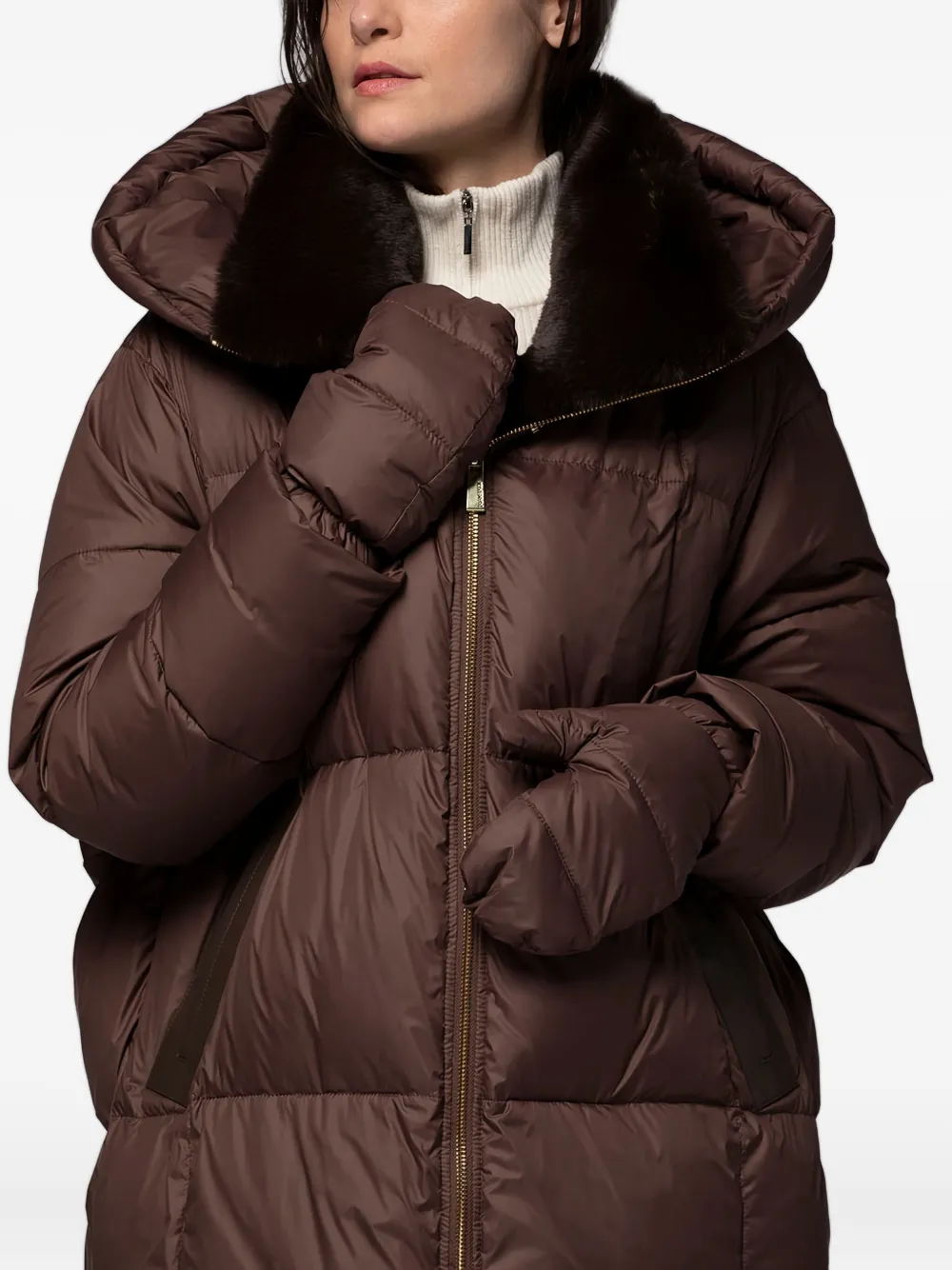 Max Et Moi Danae Coat In Brown